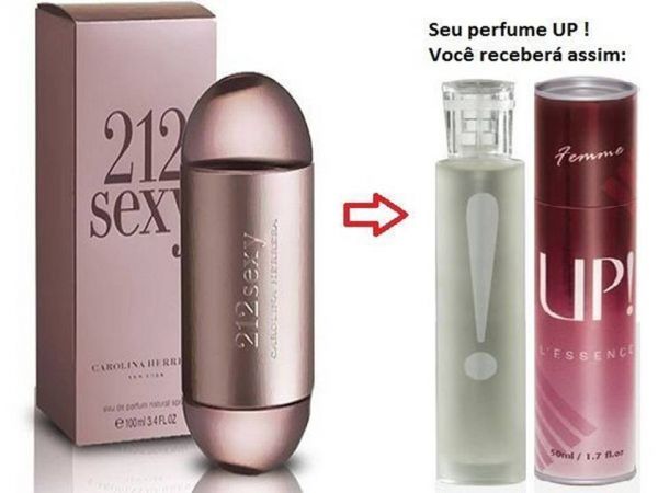 212 sex carolina herera, parfum 1 linha 50ml